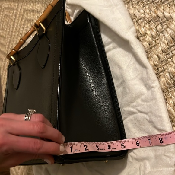 Authentic Gucci Diana large bamboo bag in black leather - Picture 10 of 10